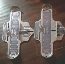2 Vtg Genuine Brannock Device Women's Shoe Sizers Made in USA