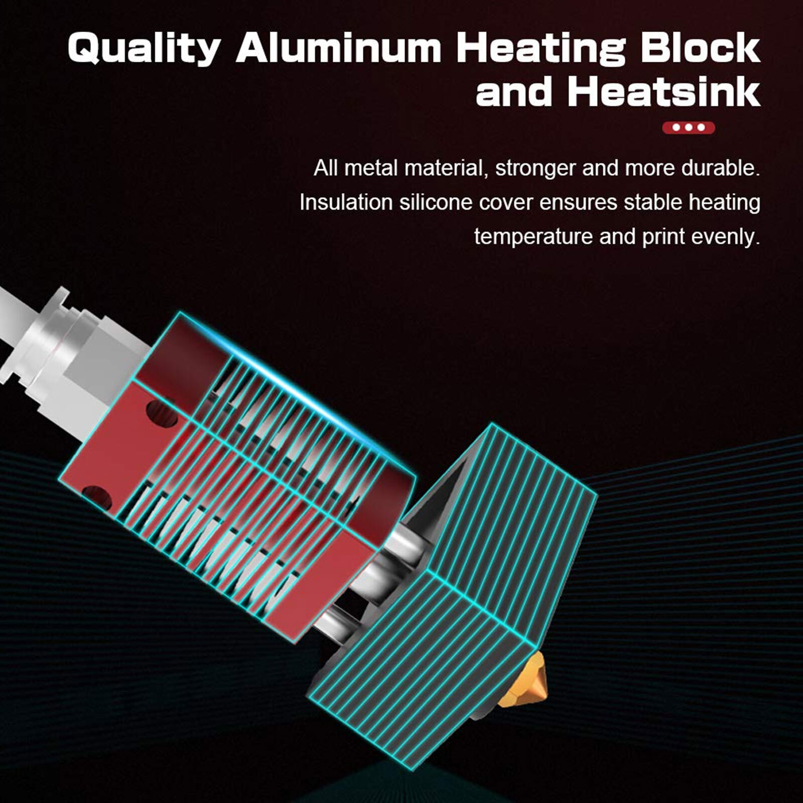 3D Printer Parts for Creality Ender 3 3 Pro 5 Extruder Heater Hot End