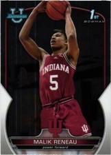 2022-23 Bowman University Chrome #82 Malik Reneau