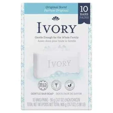 Ivory Bar Soap with Original Scent, 3.17 oz. 10 Count