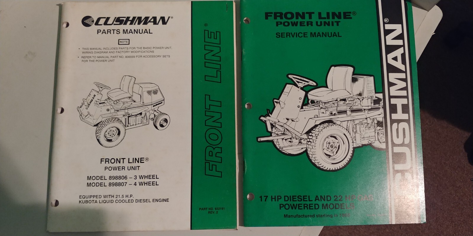 Cushman Parts Manual and Service Manual eBay