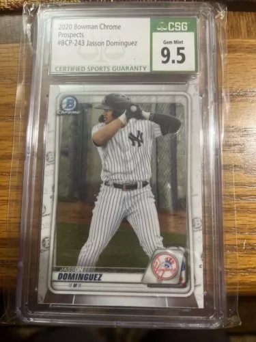 2020 Bowman Chrome Prospects BCP-243 CSG 9.5 Jasson Dominguez Phenom NY Yankees