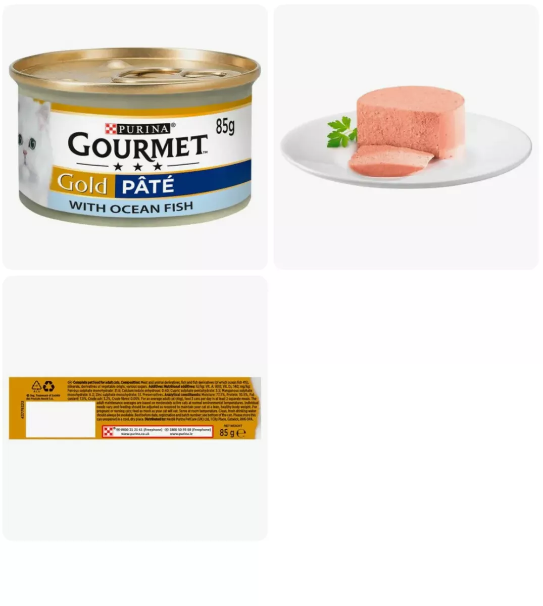 Gourmet Gold Pate Cat Food With Ocean Fish 22 x 85G eBay