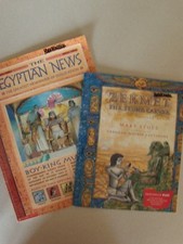 Ancient Rome, The Egyptian News, Zekmet the stone carver lot of 3 paper back boo