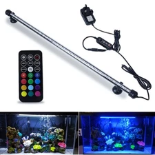 Aquarium Underwater LED Light Fish Tank RGB Submersible Lamp + Remote USA