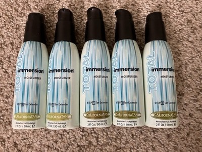 Lot Of 5 California Tan Total Immersion Moisturizer Tan Extender 2 Oz