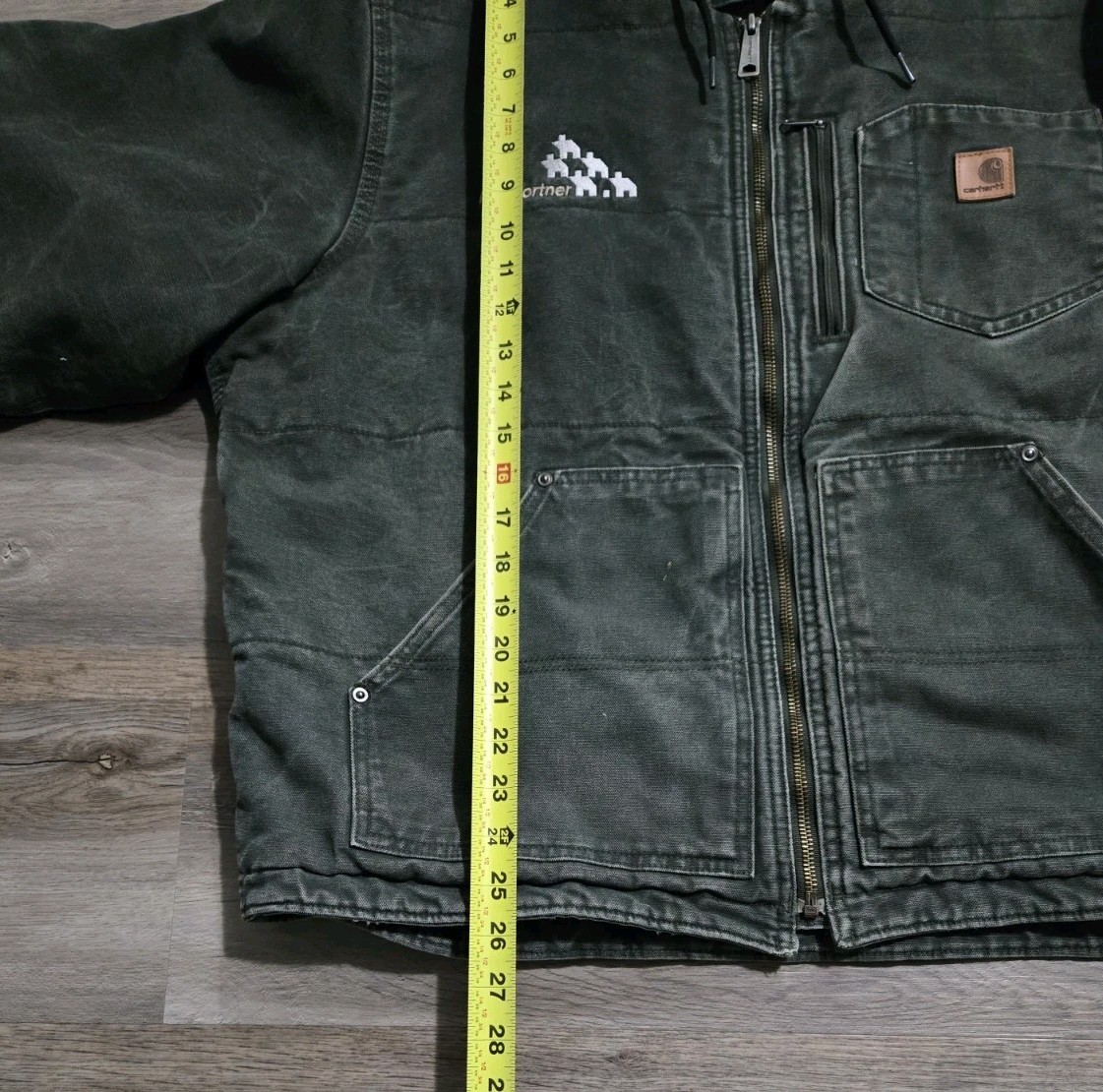 Vtg Carhartt J130 MOS Moss Green Active Jacket XL thumbnail 10