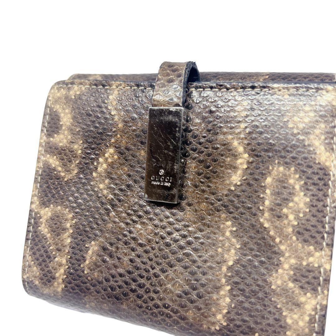 GUCCI Bifold Wallet Python Luxury Compact - image 2