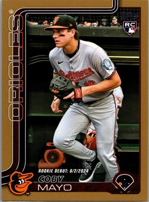 2025 Coby Mayo Update Series #US282 RC 0393/2025 Gold Baltimore Orioles Baseball