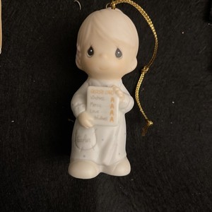 Vtg 1995 Precious Moments, You're "A" Number One In My Book, Teacher Ornament