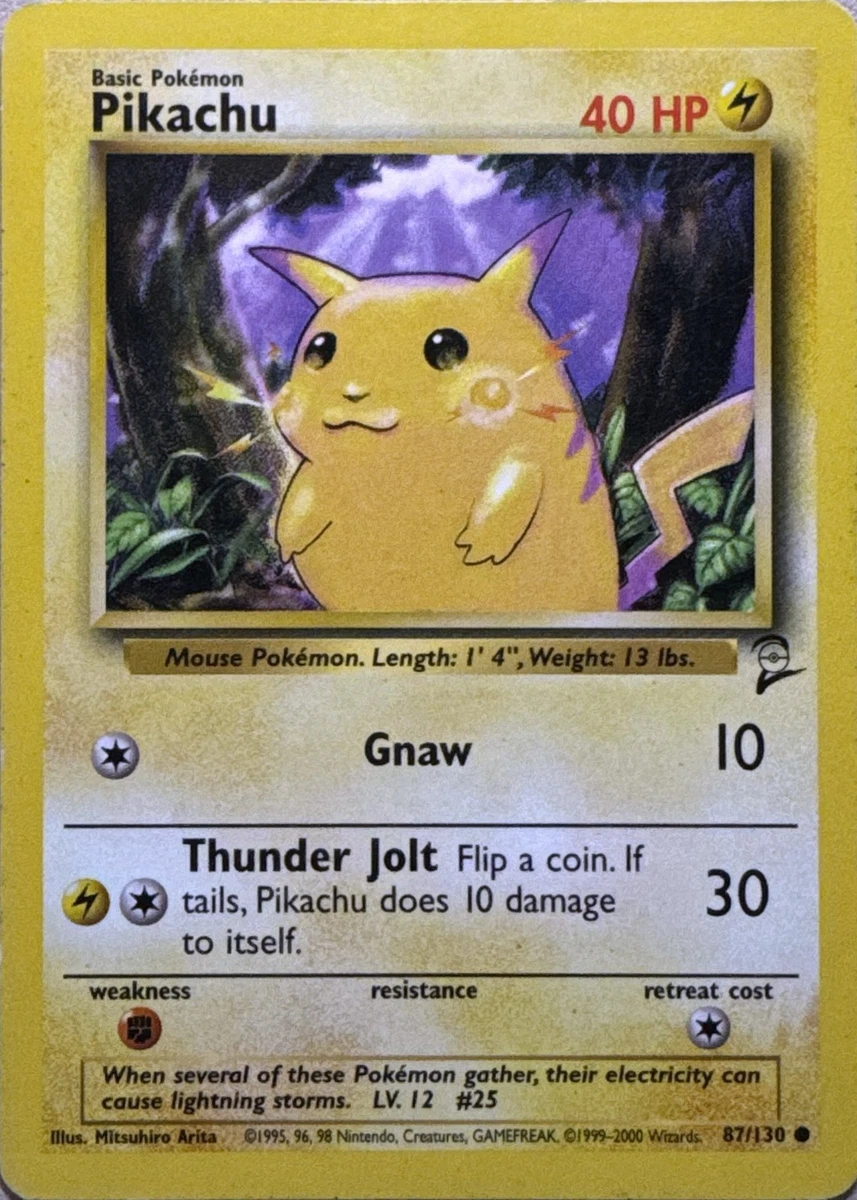 Pokmon Pikachu Base Set Cards for sale - eBay