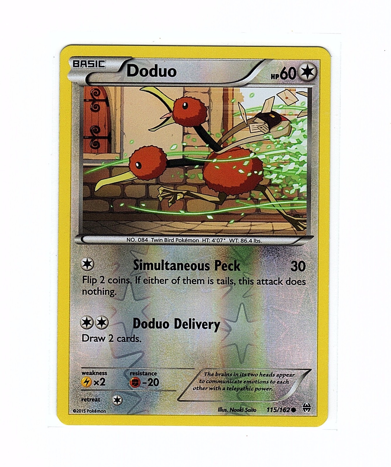 Doduo 115/162 Breakthrough Reverse Holo - Pokemon Card NM