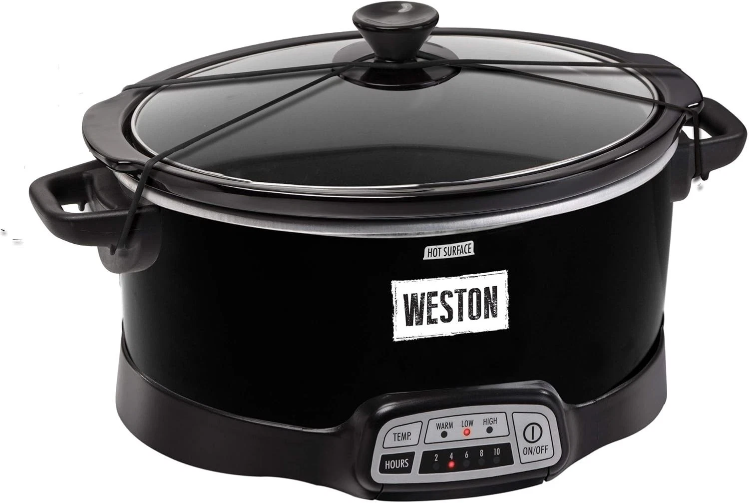 Weston 7 qt Programmable Slow Cooker w/ Latch Strap