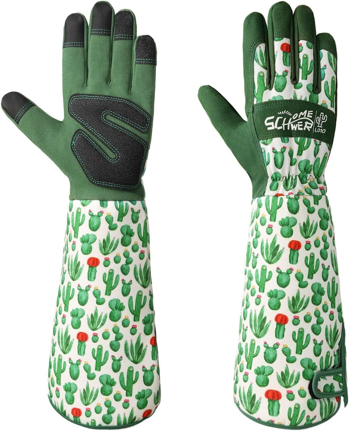 Guantes de jardinería para mujer con protección ante espinas y pantalla táctil
