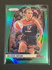 2024 Panini Prizm WNBA - Celeste Taylor #48 Green Prizm (RC) Rookie Mercury