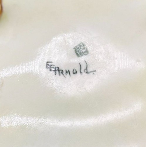 Antike Tressman & Vogt Limoges Frankreich handbemalte Porzellan Beeren Schalen signiert - Bild 5 von 8