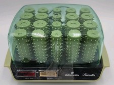 Vtg Dominion Hair Setter Travel Compact Hot Rollers Curlers Model 1870.1 Works