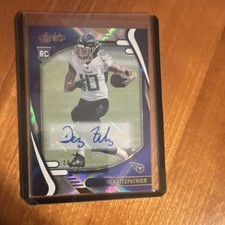 Panini 2021 Absolute Dez Fitzpatrick Titans Rookie Autograph RC #130 Card