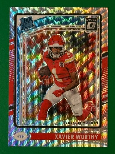 2024 Panini Optic Xavier Worthy #300 Rookie RC Chiefs Wave Prizm /300