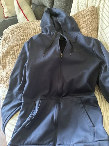 Nike Dri-FIT Men’s Blue Full Zip Fleece Hoodie w/ Pockets Standard Fit M