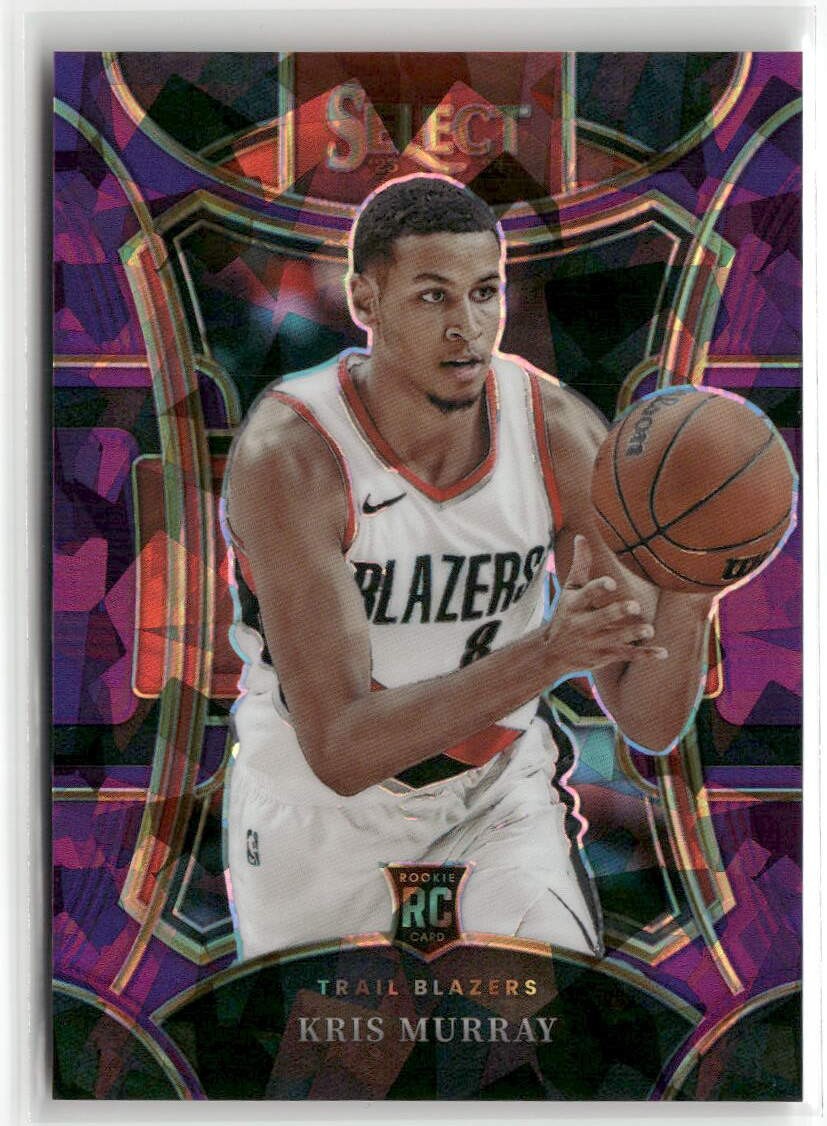 2023-24 Select #306 Kris Murray Purple Cracked Ice Prizms #/99 RC ☘️110