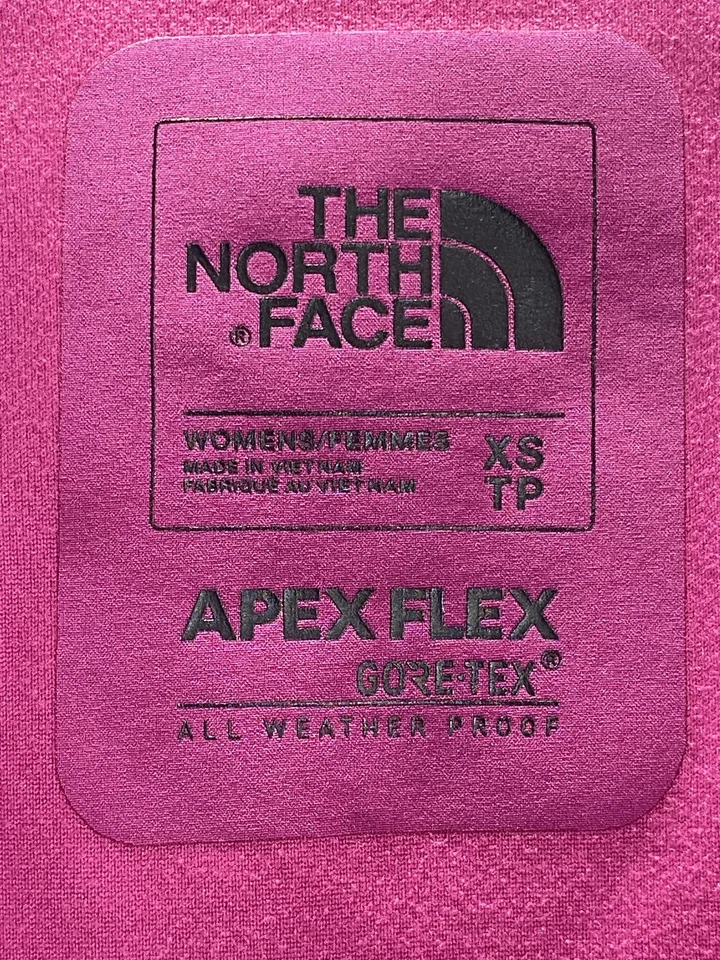 The North Face 紫色粉色 Apex Flex Gore-Tex 全拉链连帽夹克女式 XS — 第 4/4 张图片