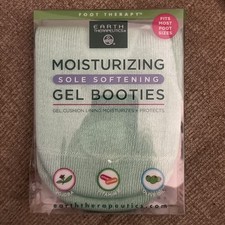 EARTH THERAPEUTICS MOISTURIZING SOLE SOFTENING GEL BOOTIES 1 PAIR NEW