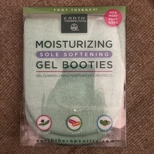 EARTH THERAPEUTICS MOISTURIZING SOLE SOFTENING GEL BOOTIES 1 PAIR NEW