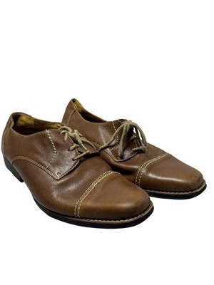 Sandro Moscoloni Oxford Shoes Mens Size 10.5 Brown Leather Cap Toe 17305 EV