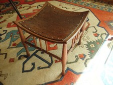 Vintage Oak Egyptian Thebes stool for Liberty of London