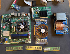 Retro PC computer parts - motherboard, DDR2 r...