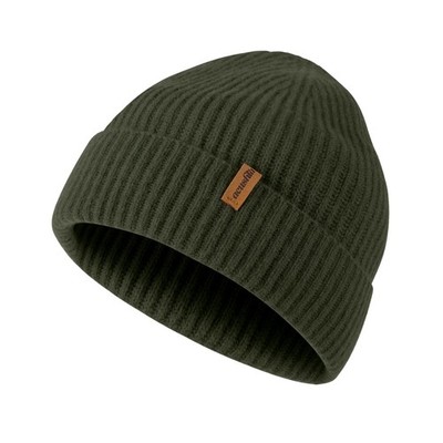 100% Merino Wool Cuff Beanie for Men & Women Loose Fit Knitted Winter Hat Uni...