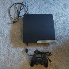 Sony PlayStation 3 PS3 Console Black w/ Cables  Controller Tested