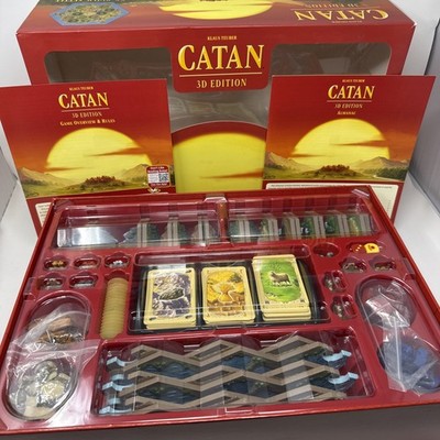Settlers of Catan 3D Edition Board Game CN3171 Hand-Sculpt Complete Played Once