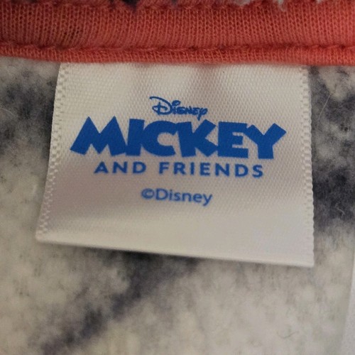 Disney Fleece 1/4 Zip Pullover Women Medium White Mickey Mouse Skiing Lodge Cozy - Picture 3 of 15