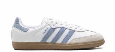 adidas Samba OG White Ash Blue Gum JS1391 Women's Casual Shoes Multi Size NEW