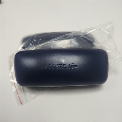 BRAND NEW - Lacoste Eyeglasses Sunglasses Hard Clamshell Case, Dark Blue