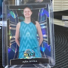 2025 Leaf Metal Women Of Sport Blue Cracked Ice  #3 Ajsa Sivka 1/1