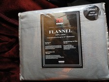 Bibb Twin Flannel Sheet Set 100 Cotton Cozy, Soft