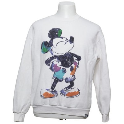 Pull & Bear Disney, Sweatshirt, Größe: L, Mickey Mouse, Weiß/Mehrfarbig #pNV