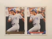 1993 Topps Gold  - Juan González #34 & Base Texas Rangers 