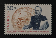 1990 NORWAY NORWEGEN NORGE NOBEL PRIZE FOR PEACE NATHAN SÖDERBLOM VF MNH