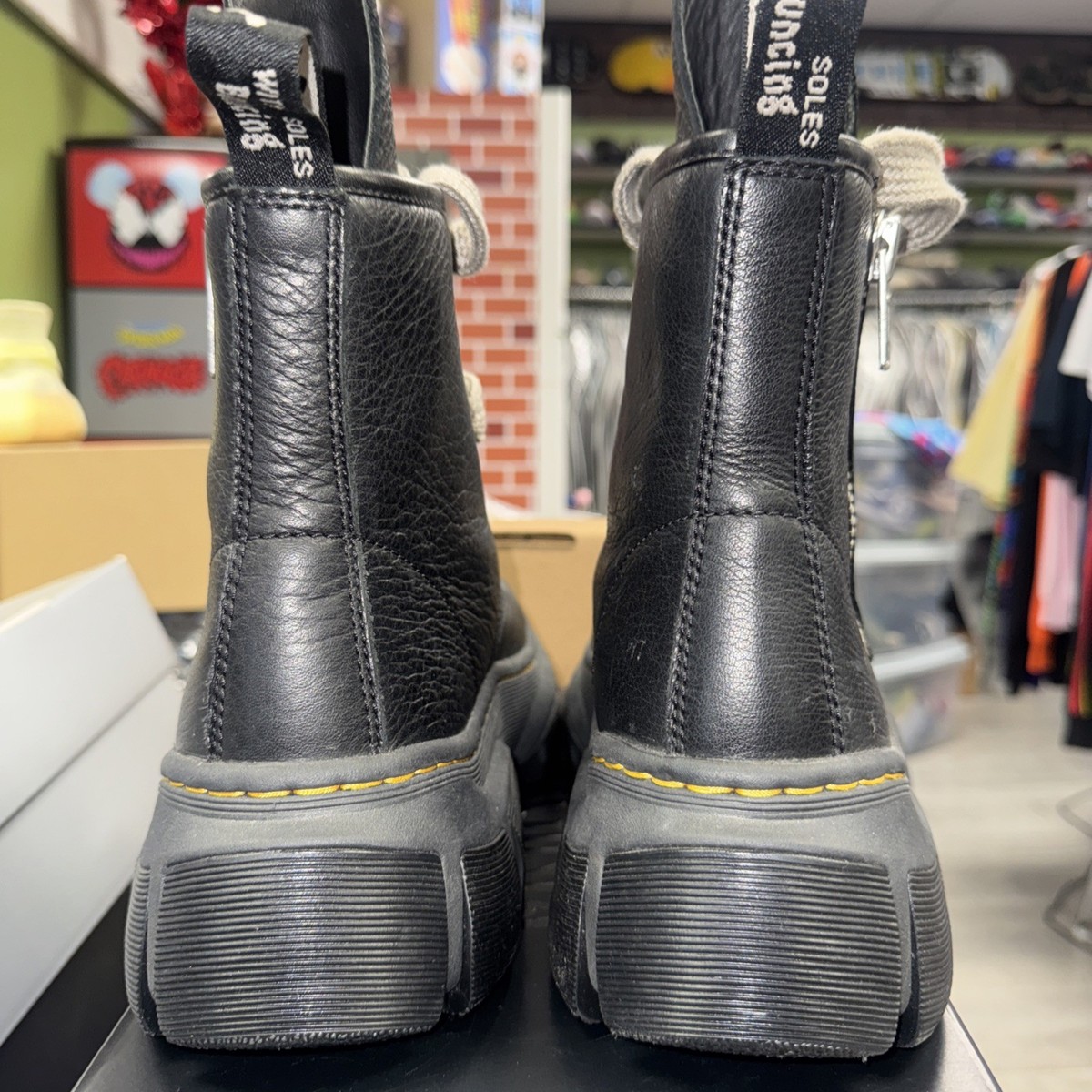 Dr. Martens Rick Owens 1460 DMXL Jumbo Lace Zip Boot Black US men