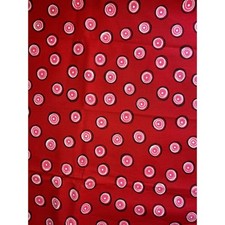 Red Dot - Upholstery Fabric- 1/2 Yard- Red Circles Geometric Home Decor Pillow