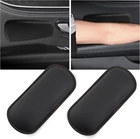 2PCS Car Door Armrest Pads,Soft Leather+Memory Foam Car Knee Pads for Arm Suppor