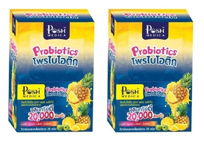 2 x Posh Medica Probiotika Ananas 20000 Millionen KBE Ergänzung 6 Beutel