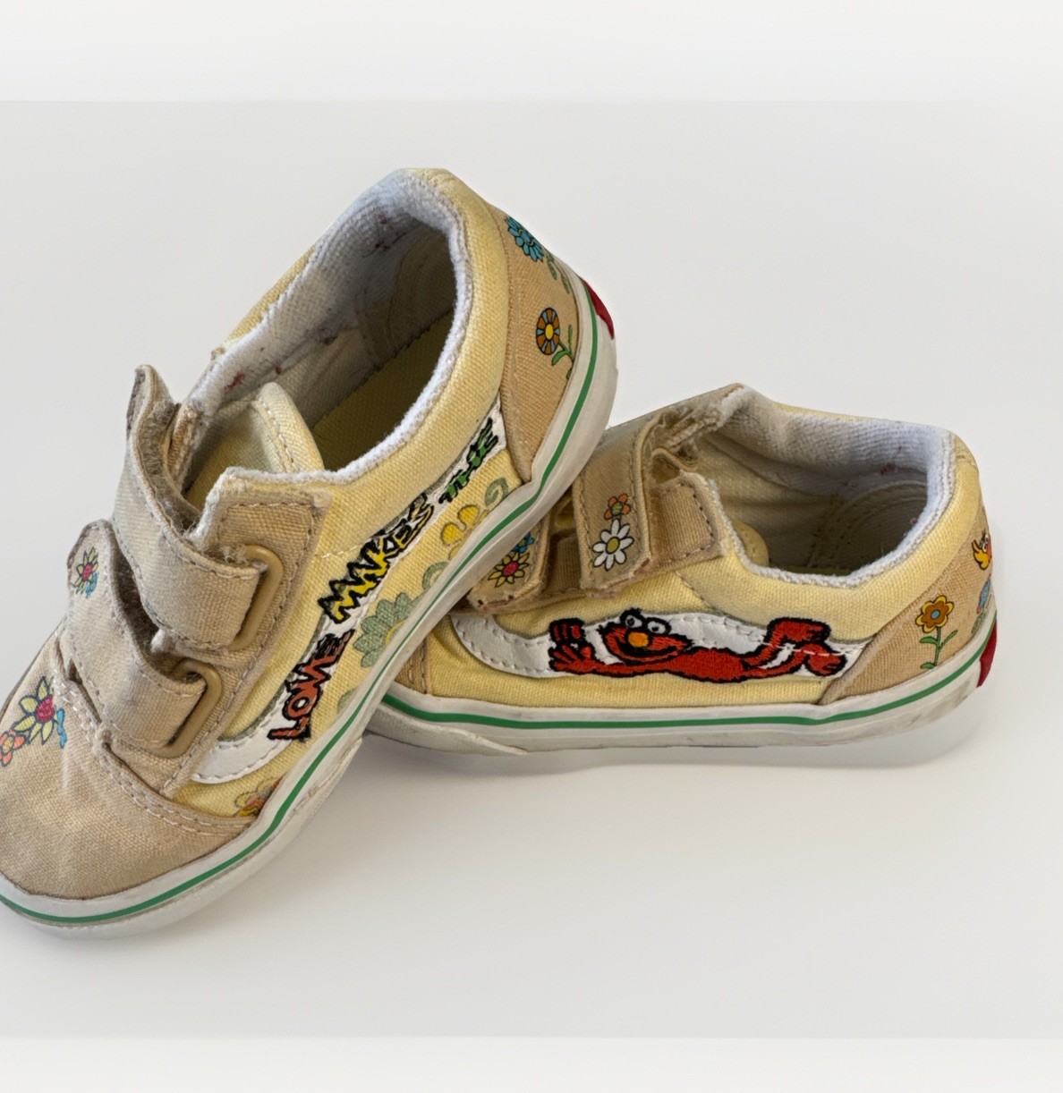 Vintage VANS Sesame Street Old Skool US Toddler 8.5 Elmo and Friends Shoes