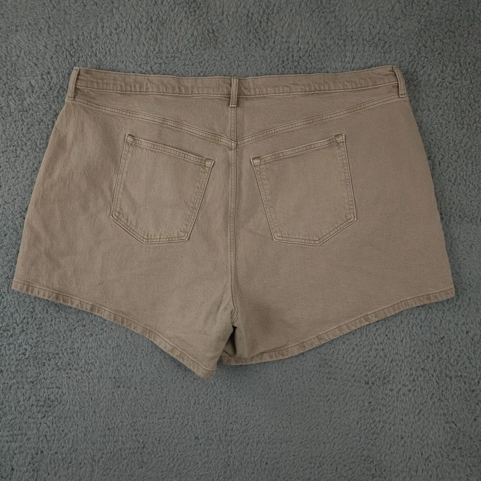 Pantalones Cortos Abercrombie & Fitch Mujer 37 24 Beige The Dad High Rise Curve Love NUEVO Foto 2 de 4