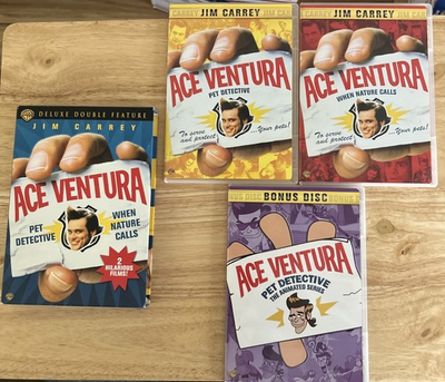 #ad Ace Ventura Deluxe Double Feature Pet Detective When Nature Calls DVD $12.95