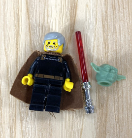 LEGO Star Wars: Jedi Duel (7103)  Minifigures Count Dooku & Yoda Head + Manual